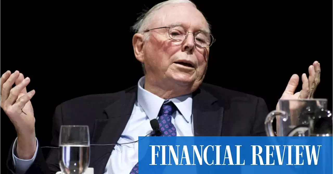 Charlie Munger says cryptocurrencies are ‘like a venereal disease’