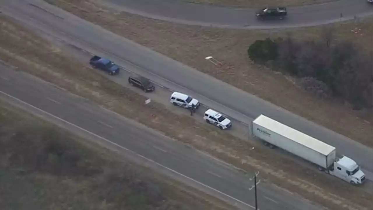 Law enforcement officials interrupt an apparent human smuggling operation in SW Bexar County