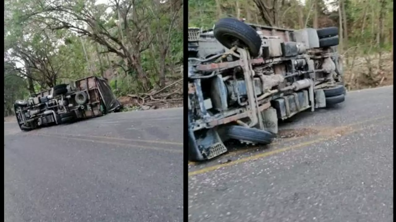 Dijo que vio un fantasma, se asustó y chocó el camioncito