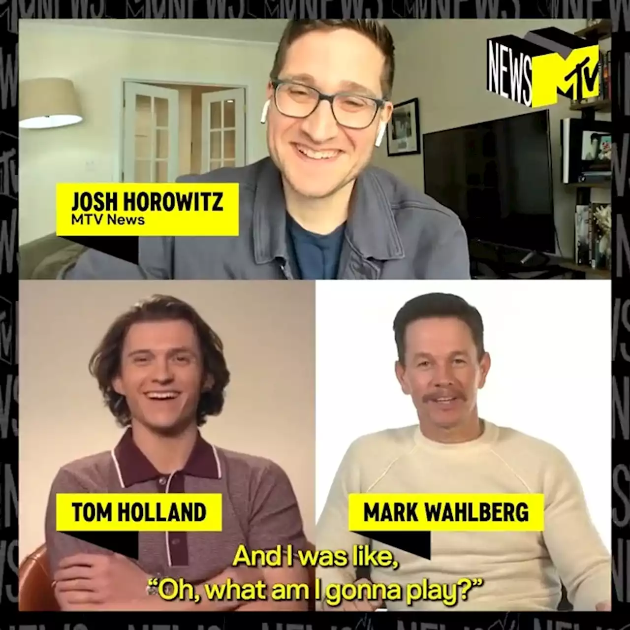 Tom Holland & Mark Wahlberg Talk 'Uncharted' & Action Stunts | MTV News