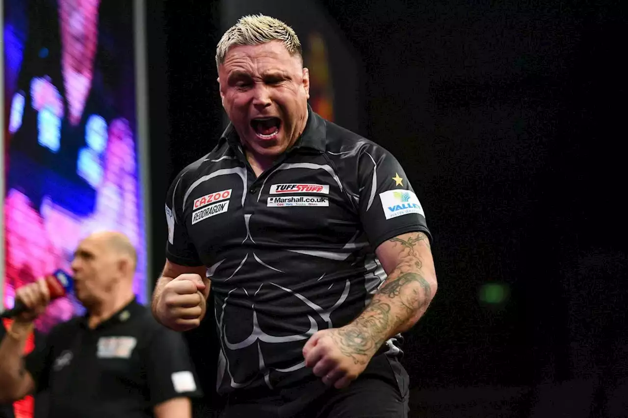 Darts: Premier League 3. Spieltag mit Michael van Gerwen, Gerwyn Price, Peter Wright und Joe Cullen