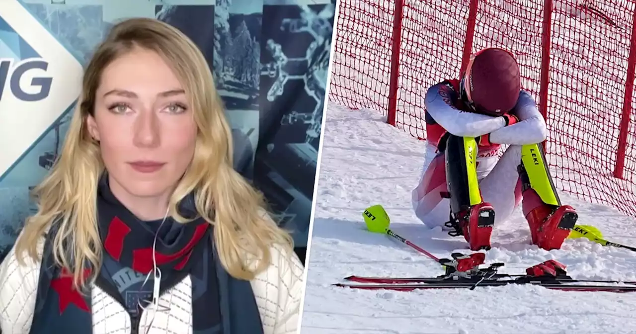 Mikaela Shiffrin says she ‘wanted to melt off the face of the earth’ after skiing out in slalom