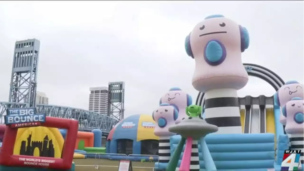 ‘World’s Largest Bounce House’ sets up for weekend fun in Jacksonville