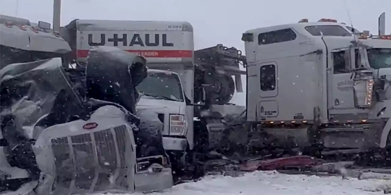 100-Car Pileup Shuts Down Illinois Highway