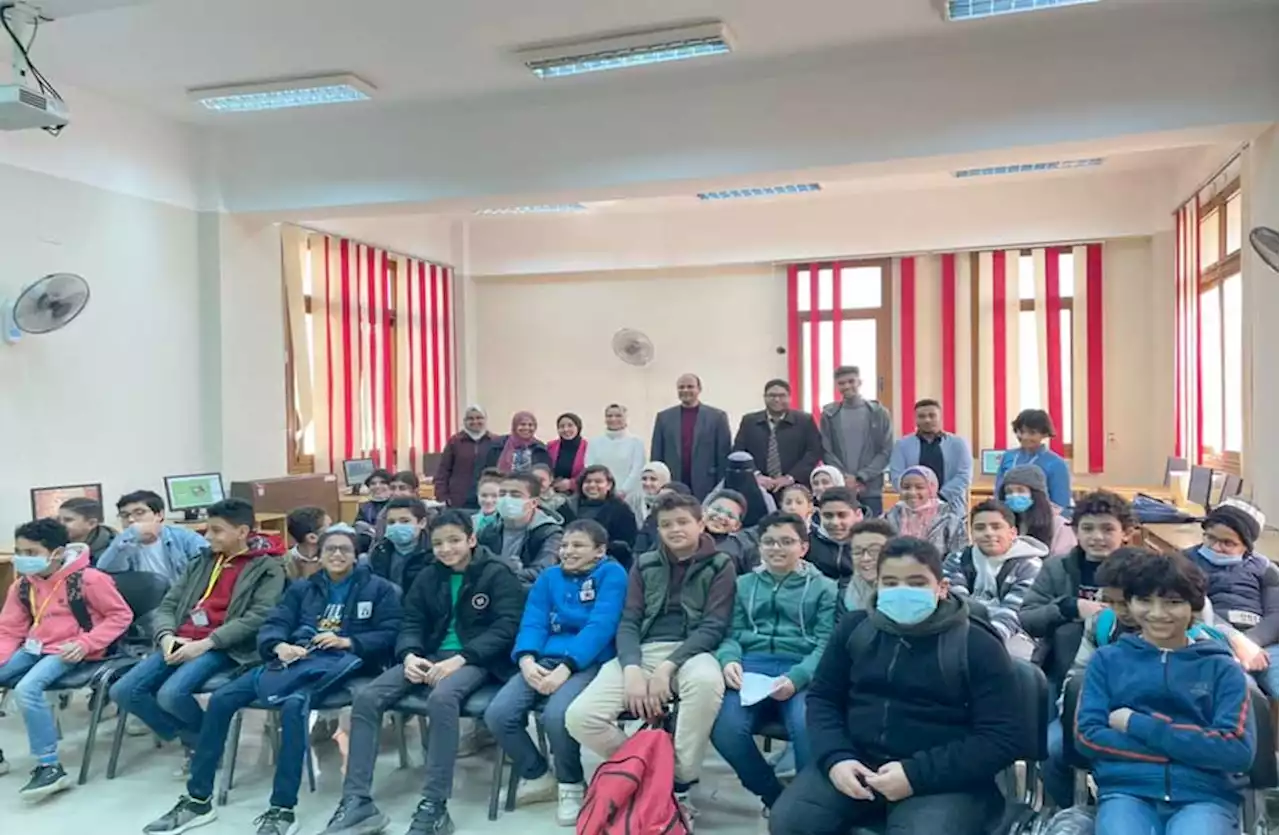 طلاب جامعة الطفل بكفر الشيخ يتعرفون على «الحاسب الآلي Ict» في ضيافة كلية التربية النوعية |صور - بوابة الأهرام