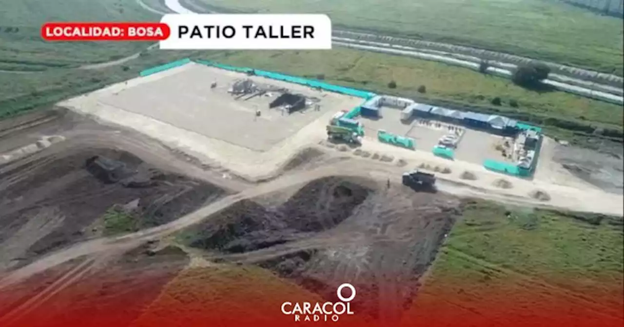 Así va la obra del patio taller del metro de Bogotá