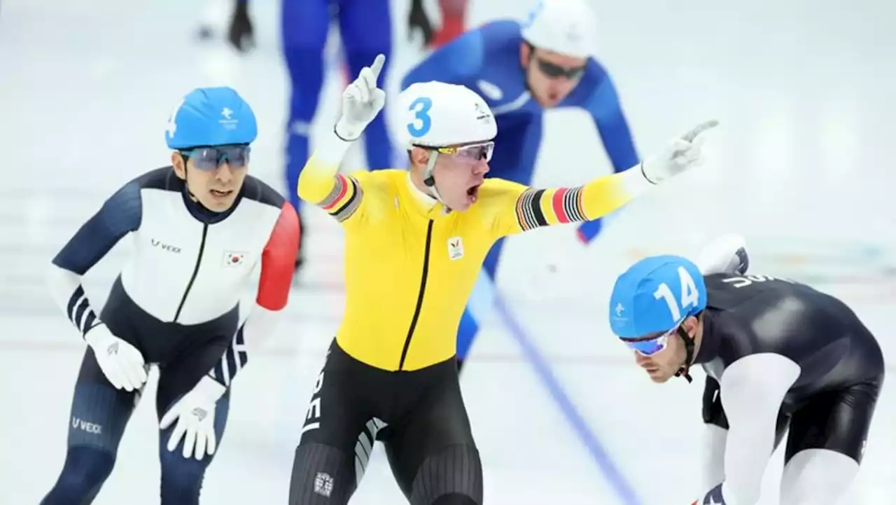 Speed skating-Belgian Swings wins gold in men's mass start