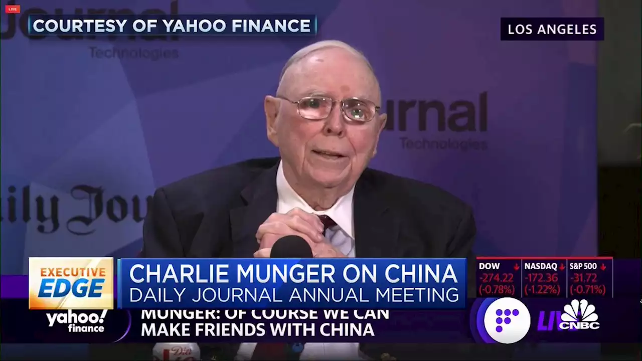 Charlie Munger on US-China tensions, increases investment in China