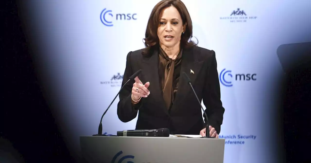 Harris warns Russia in Munich address