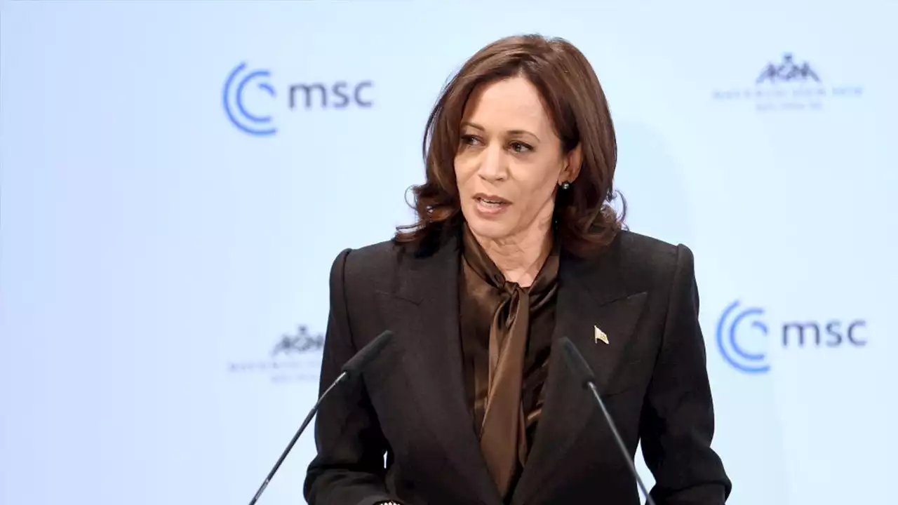 Kamala Harris warns Russia of ‘unprecedented’ penalties if it invades Ukraine