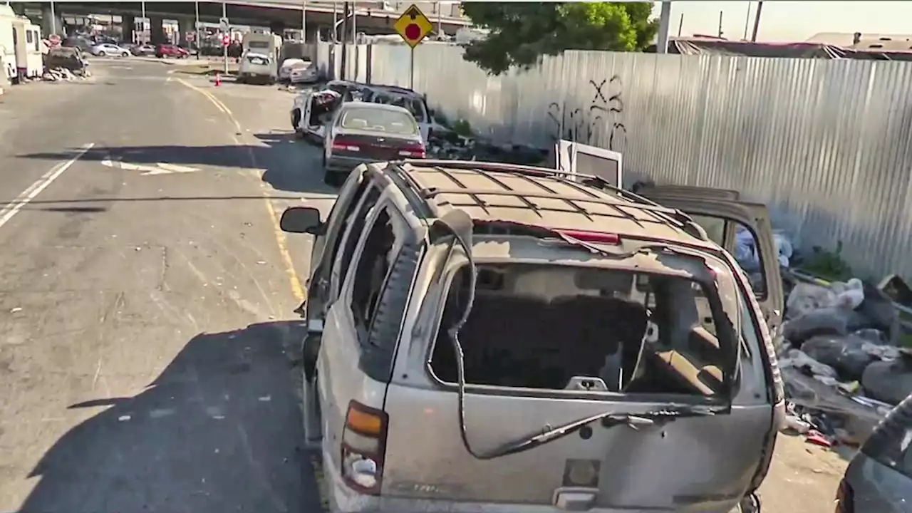 Oakland Businesses Outraged Over Stripped Vehicles Abandoned on Their Street