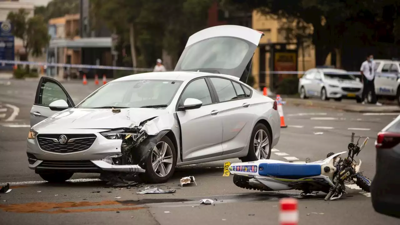 Investigation underway after unmarked cop car collides with dirt bike