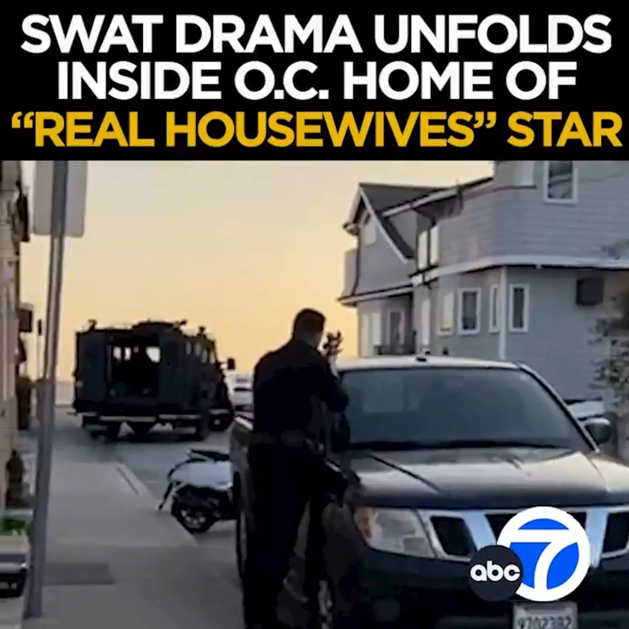 Man arrested following barricade at Newport Beach home of 'Real Housewives' star