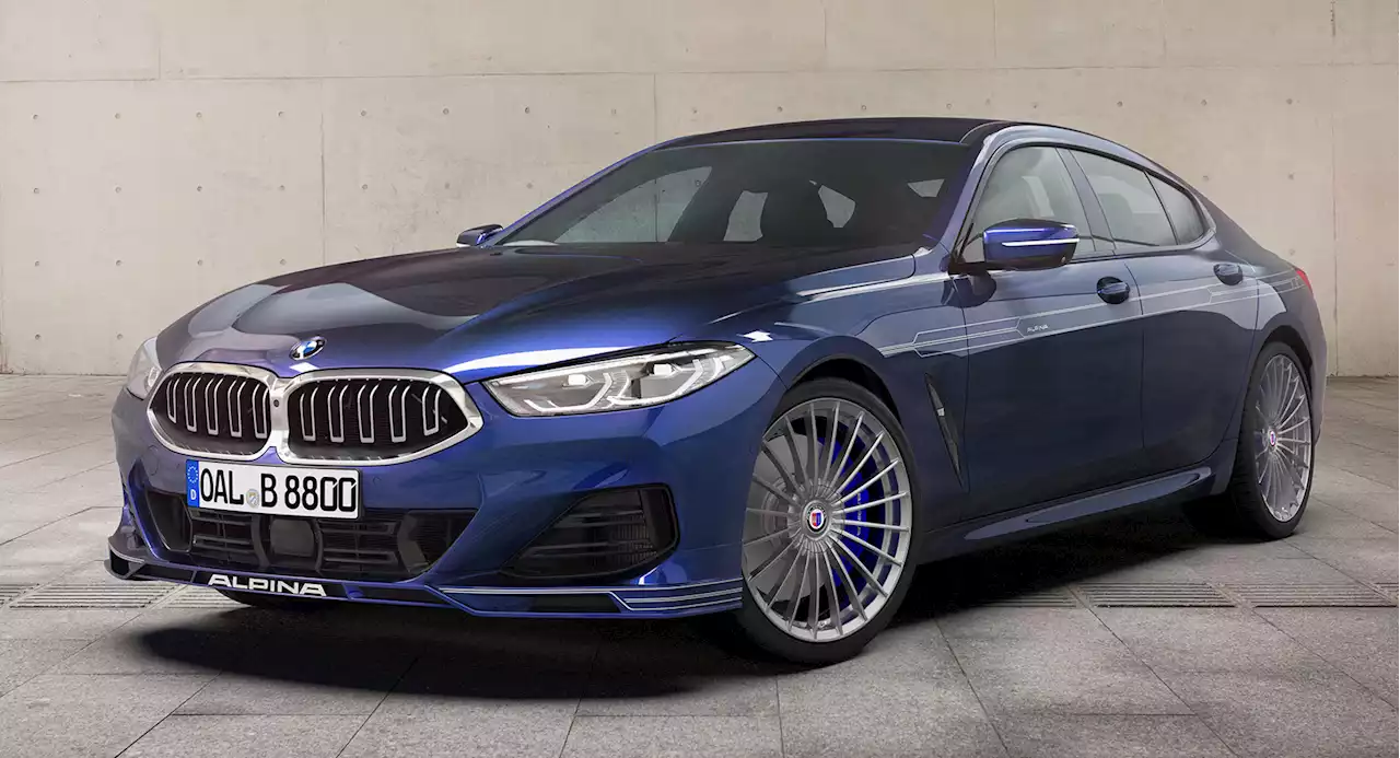 2023 Alpina B8 Gran Coupe Follows BMW 8 Series' Footsteps With Glowing Grille | Carscoops