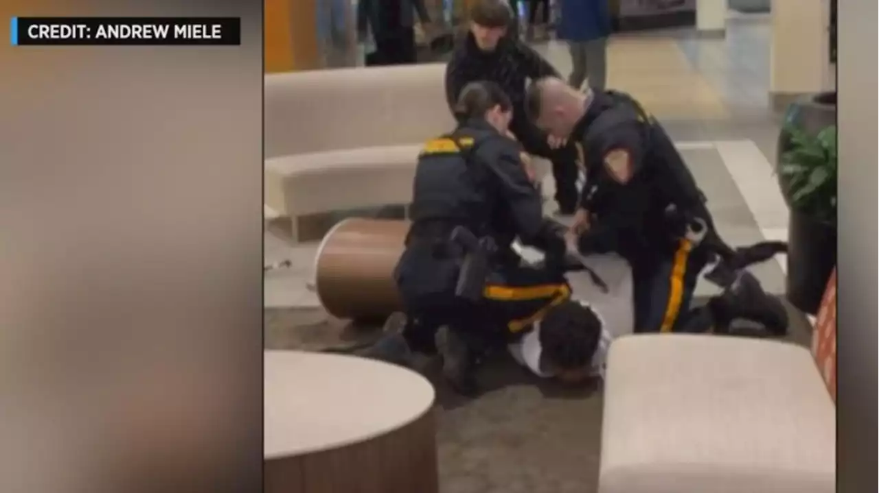 Protesters Gather Outside Bridgewater Police Headquarters In Support Of Black Teen In Controversial Mall Brawl Video