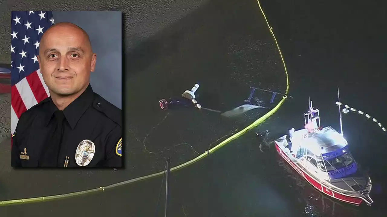 1 officer killed, another injured when Huntington Beach Police helicopter crashes in Newport Beach