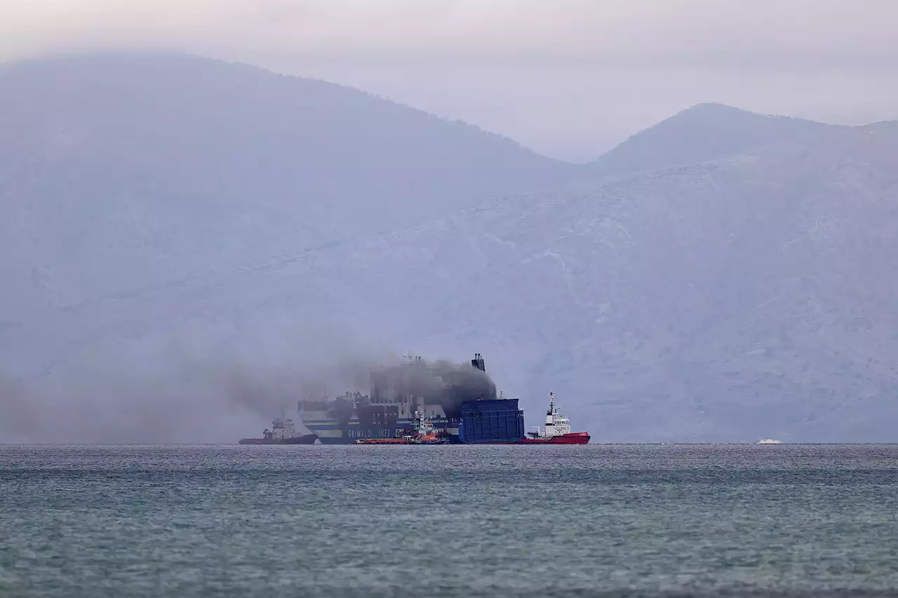 Survivor Found in Burning Ferry Off Greek Island; 11 Missing