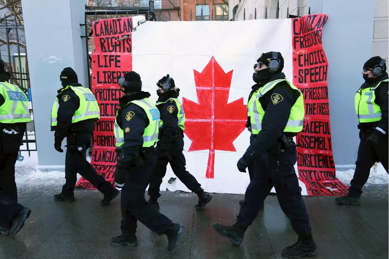 Stun grenades deployed against Ottawa protestors: 'We told you to leave'