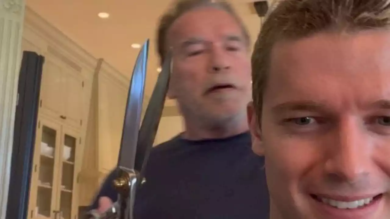 Schwarzenegger kann auch Friseur