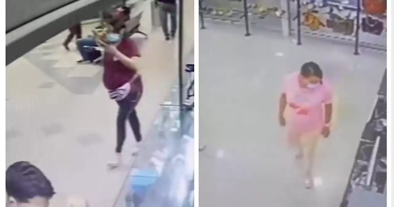 Mujer hurta celulares en aparente estado de embarazo: Buscan a la banda de ‘Doña Barriga’