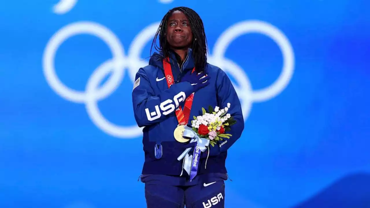 US Olympic speedskater recalls 'amazing rush of emotions' after historic gold medal win