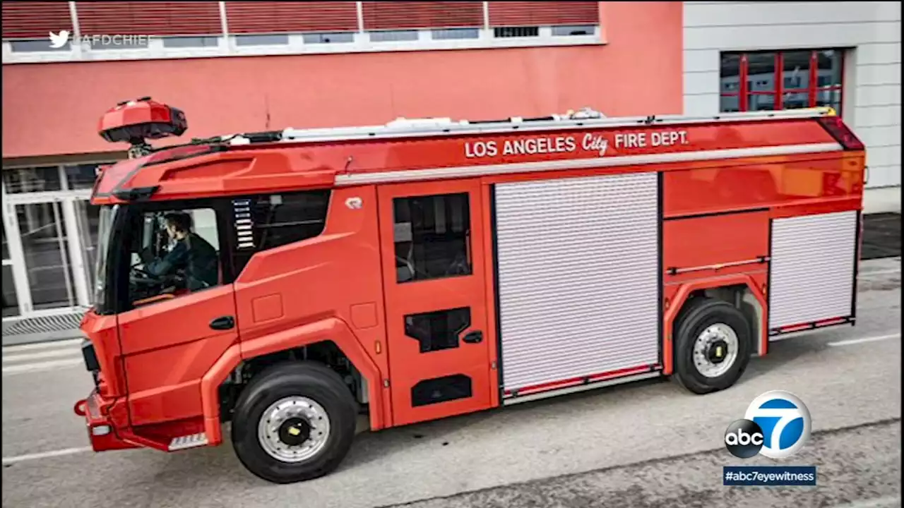 LAFD debuts first electric fire truck, coming in May 2022