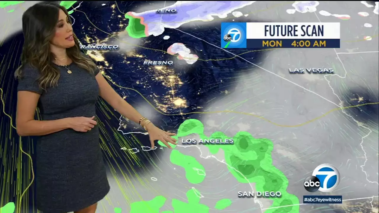 SoCal to see rainy conditions, cooler temperatures Monday