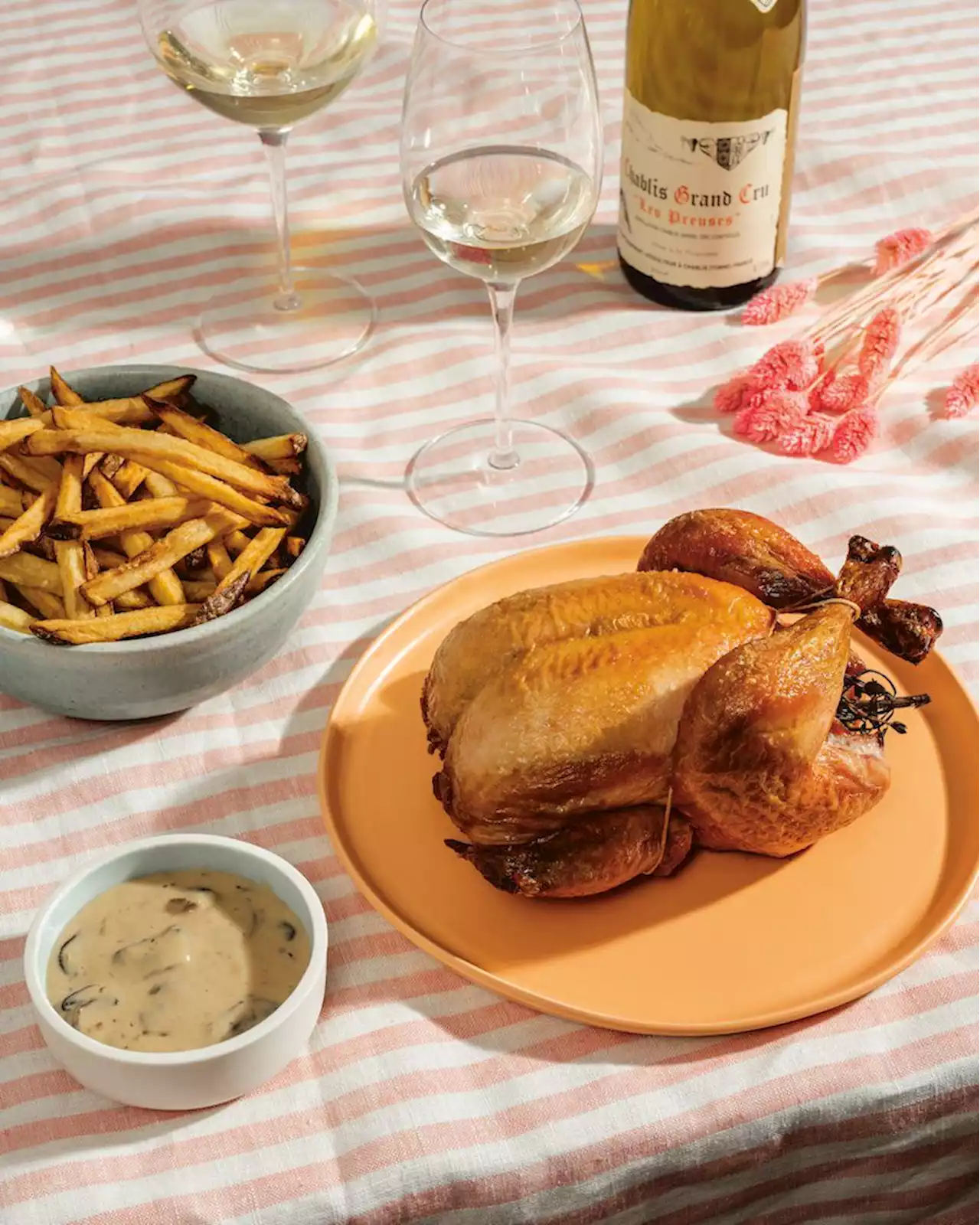 Parisian Chicken With Mushroom Sauce & French Fries From Eric Wareheim Recipe on Food52