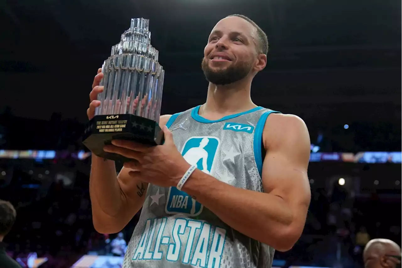 Photos: Golden State Warriors Stephen Curry scores 50 points to win NBA All-Star Game MVP