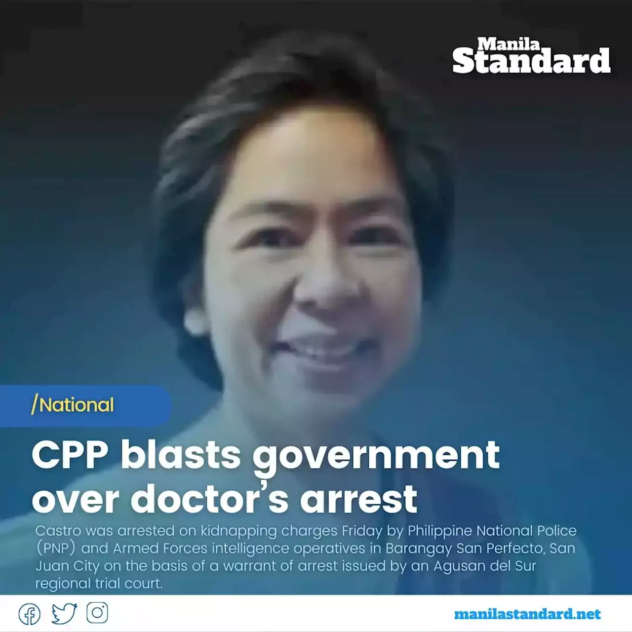 CPP blasts government over doctor’s arrest