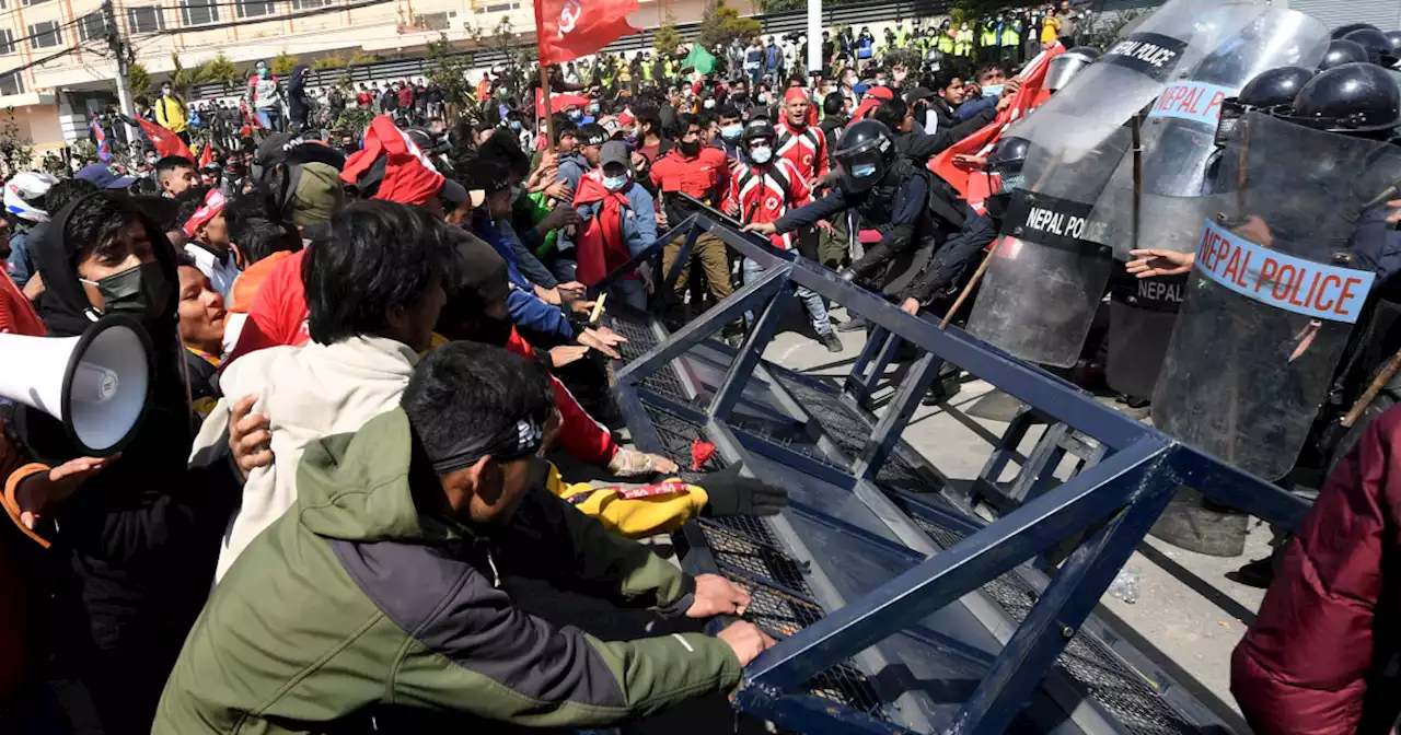 Nepal police fire tear gas to disperse protest over U.S. grant