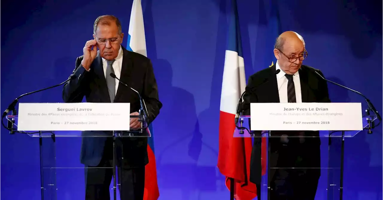 French foreign minister to speak with Russia's Lavrov on Monday