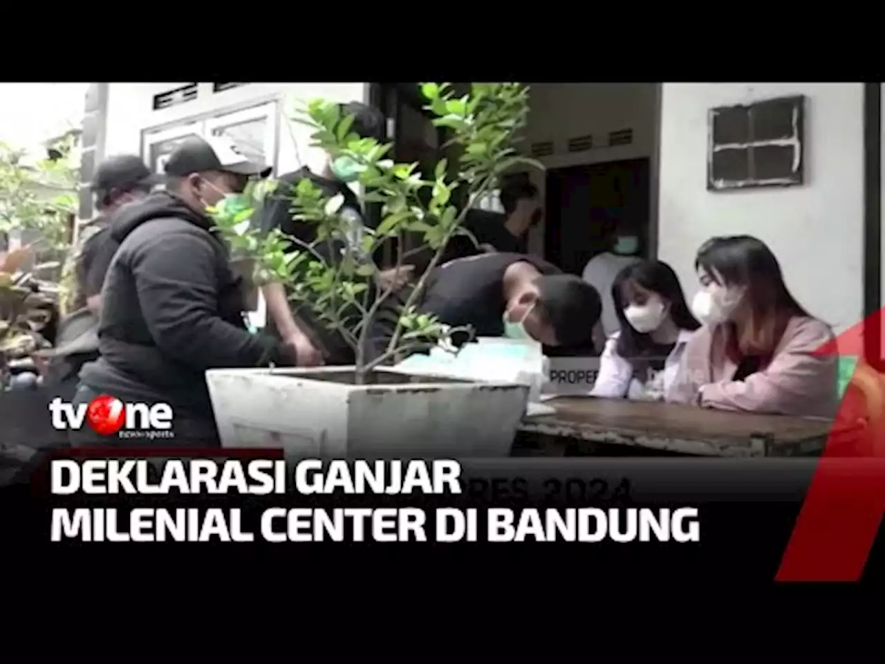 Milenial Dan Mahasiswa Deklarasi Dukungan Terhadap Ganjar Pranowo di Bandung - tvOne