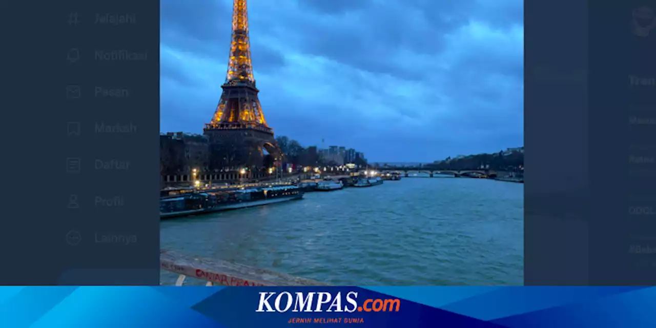 Viral, Foto 'Ganjar Pranowo The Next President RI' di Menara Eiffel