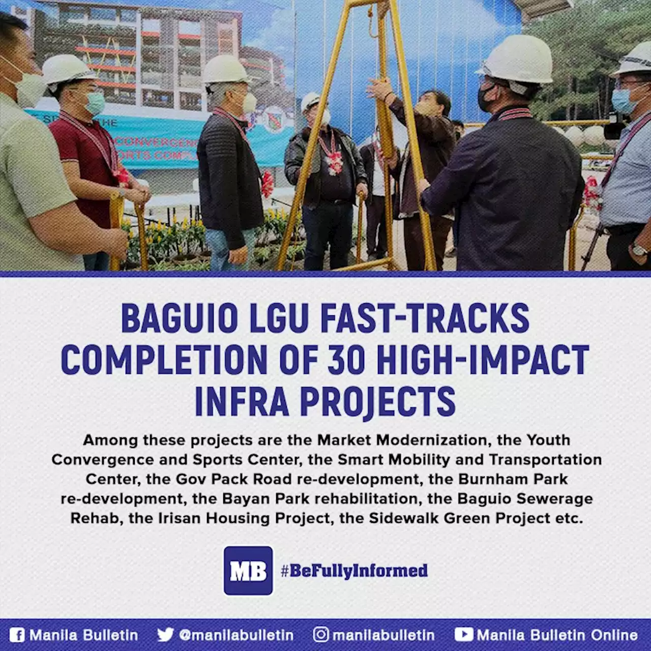 Baguio LGU fast-tracks completion of 30 high-impact infra projects