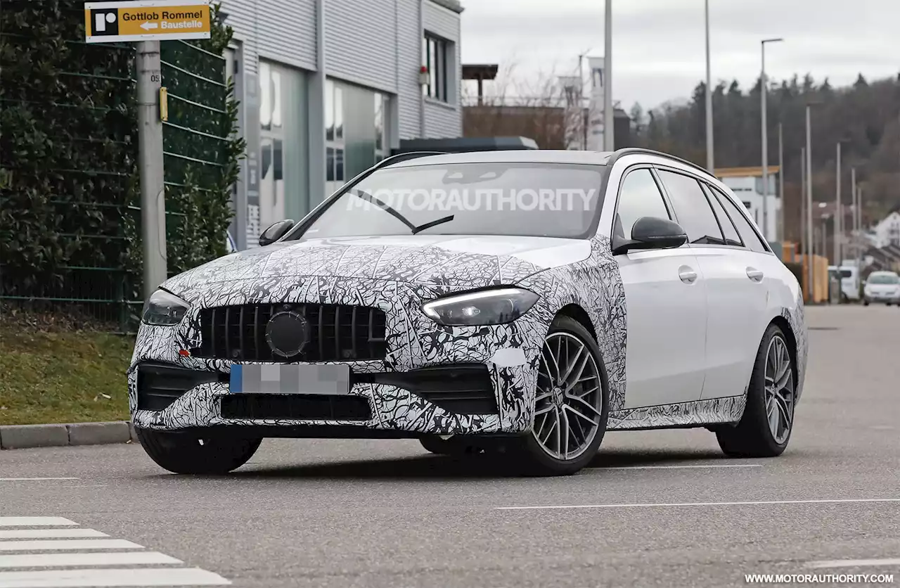 2023 Mercedes-Benz AMG C43 Wagon spy shots: Sporty wagon coming but not to US