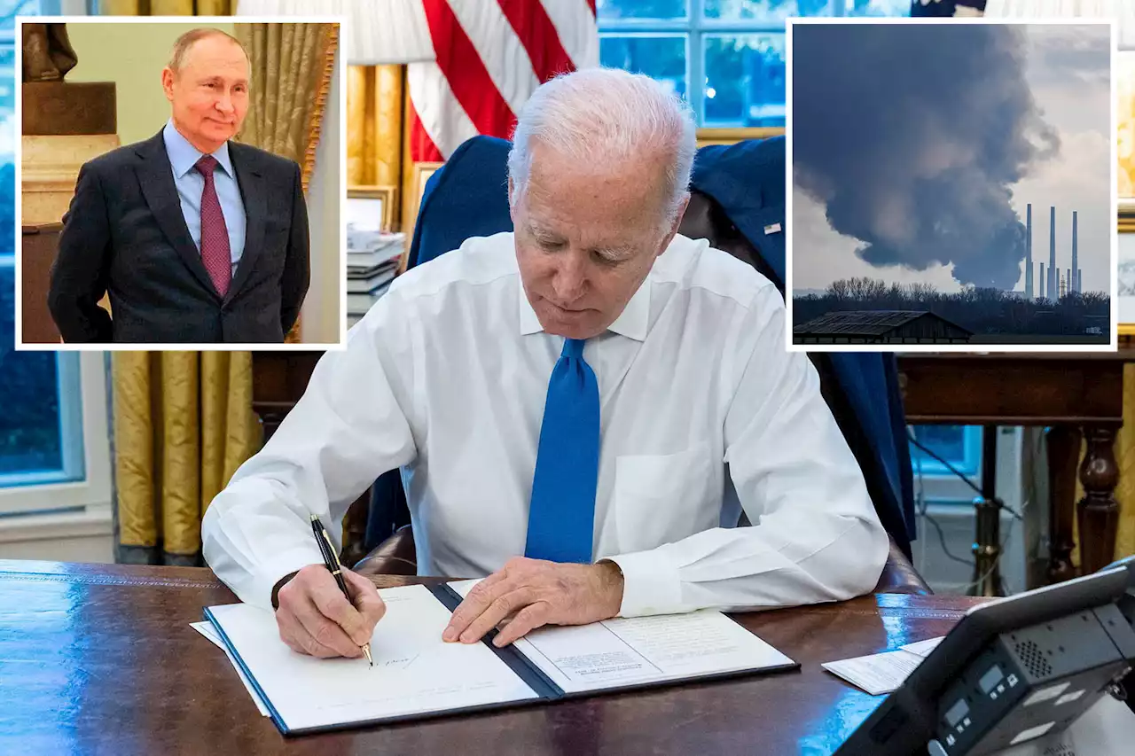 Biden set to announce new sanctions as Russian troops enter Ukraine regions