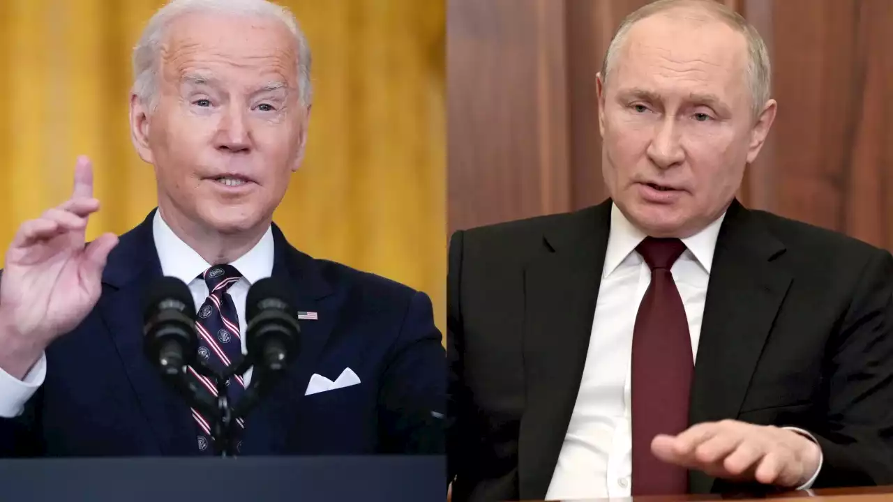 Biden sends 'unmistakable message' to Russia as he imposes first sanctions