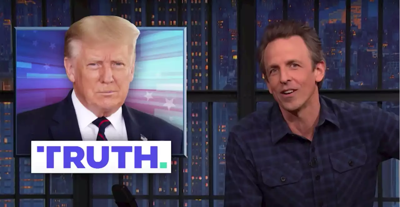 Seth Meyers Roasts Trump’s ‘Clusterf—‘ Social Media App: Its Users Have ‘Too Much Free Time’