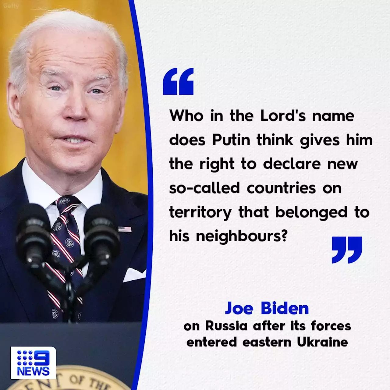 Joe Biden announces new US sanctions against Russia