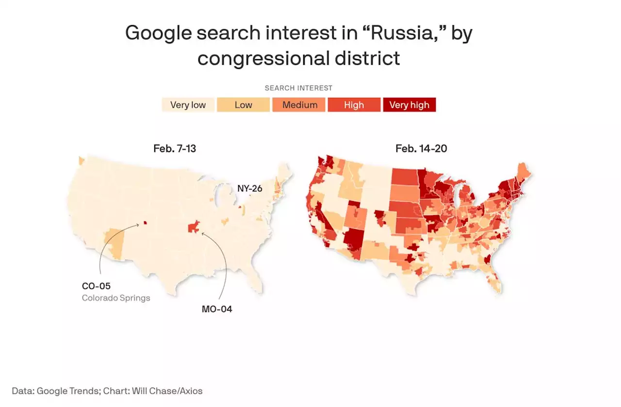 The parts of America paying closest attention to the Russia-Ukraine crisis