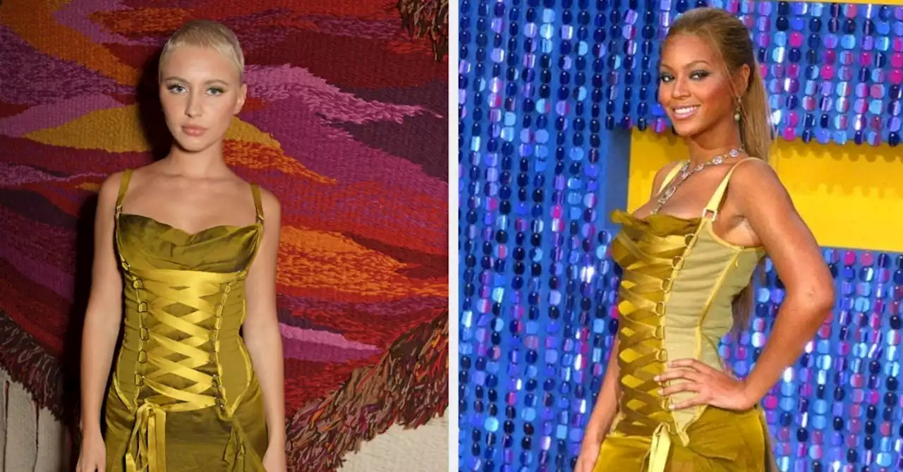 Iris Law Wore Beyoncé's 2003 MTV Movie Awards Dress To London Fashion Week And The Photos Are Stunning