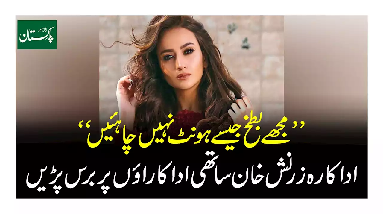 مجھے بطخ جیسے ہونٹ نہیں چاہئیں اداکارہ زرنش خان ساتھی اداکارائوں پر برس پڑیں