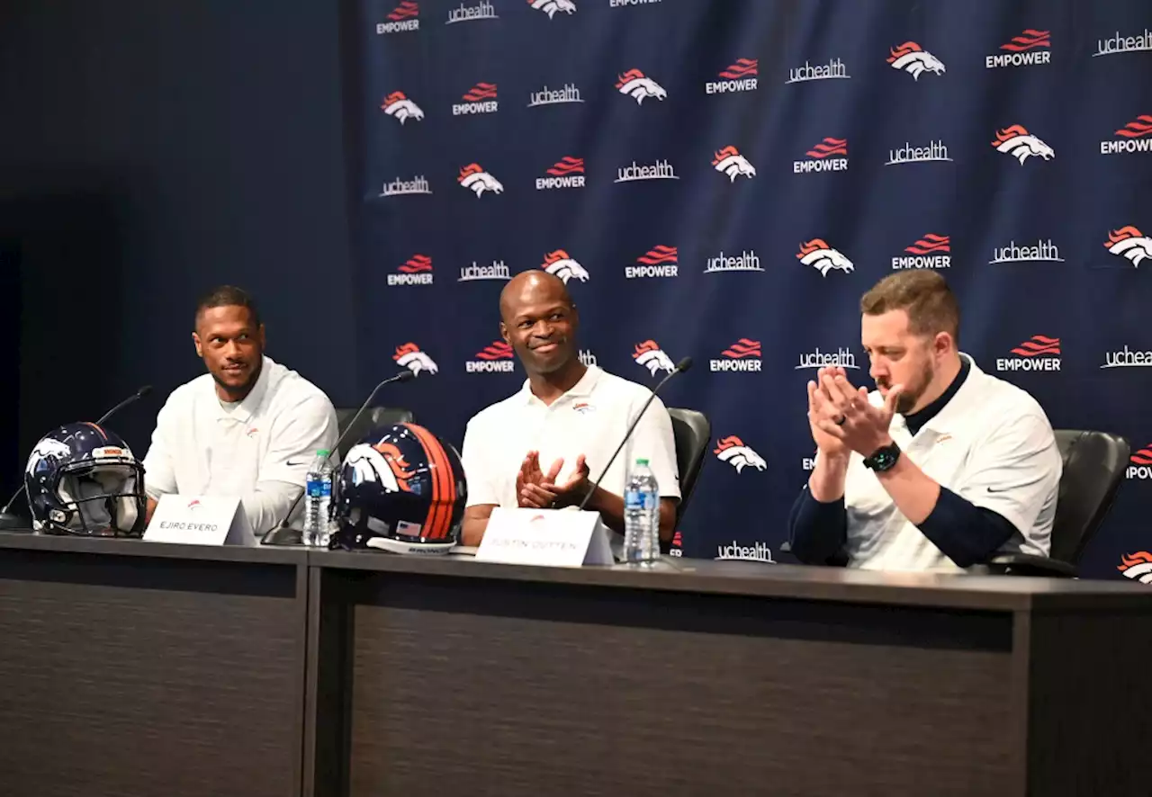 Broncos officially introduce Justin Outten as offensive coordinator, Dwayne Stukes as special teams coordinator