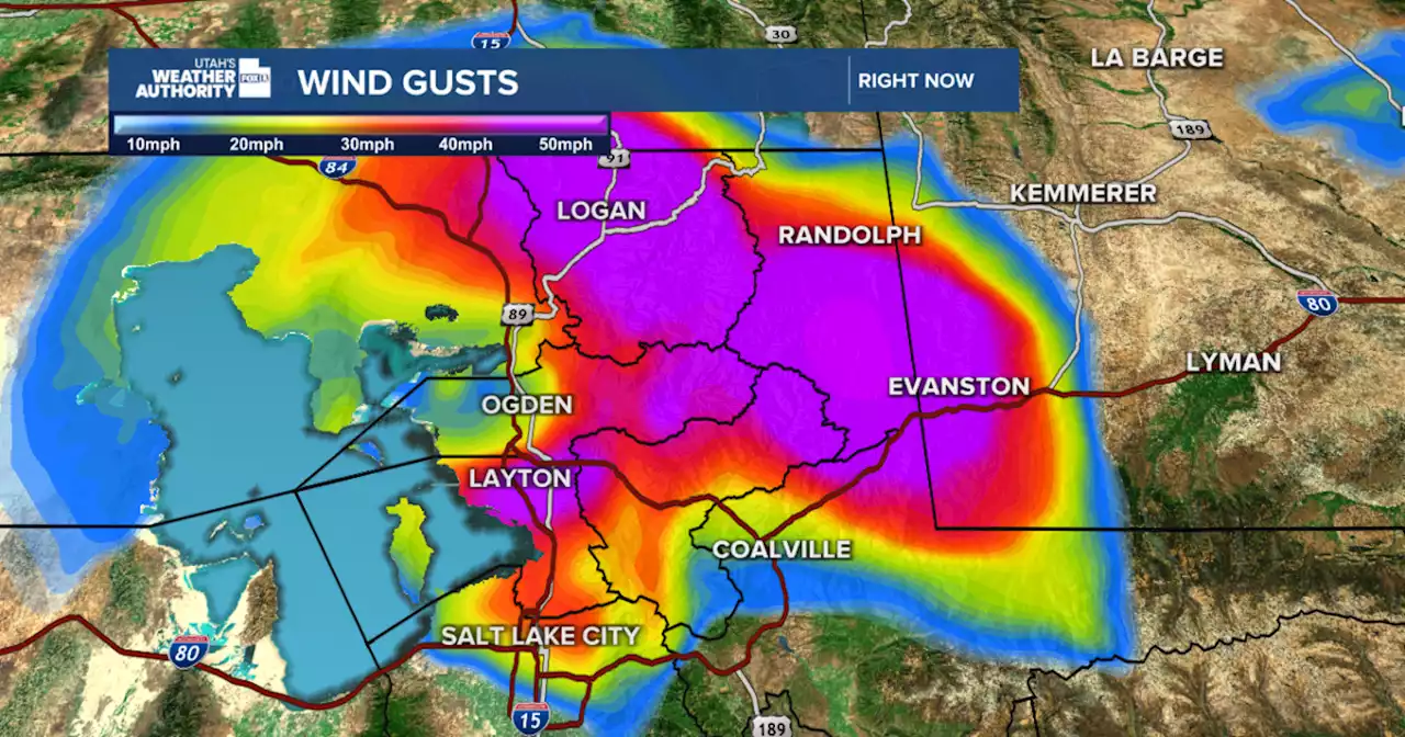 Canyon winds decreasing; Snow sticks around through evening