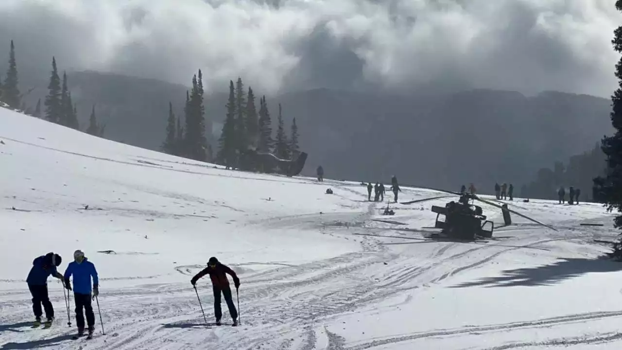 Video captures Black Hawk helicopter crash near Utah ski slopes