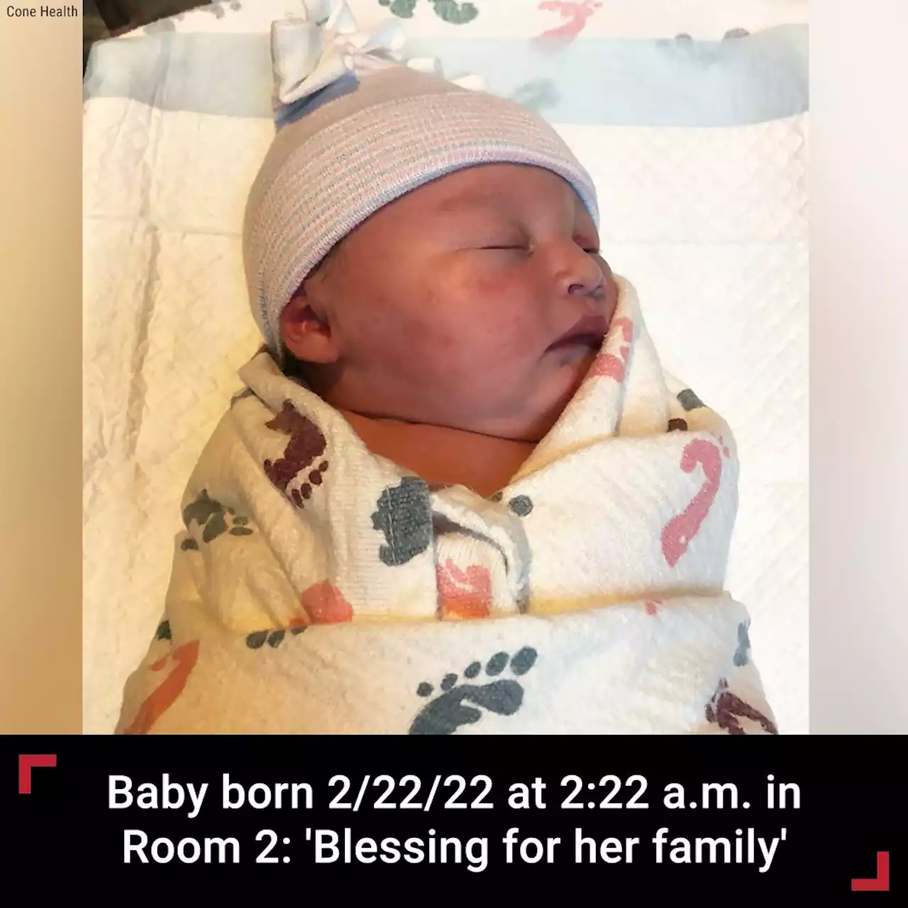 Baby born 2/22/22 at 2:22 am in room 2: 'Blessing for her family'