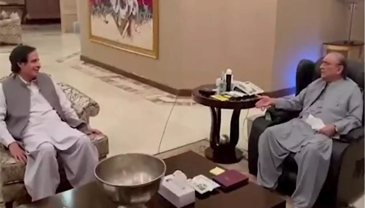 آصف زرداری سے ق لیگ کے وفد کی بلاول ہاؤس میں ملاقات