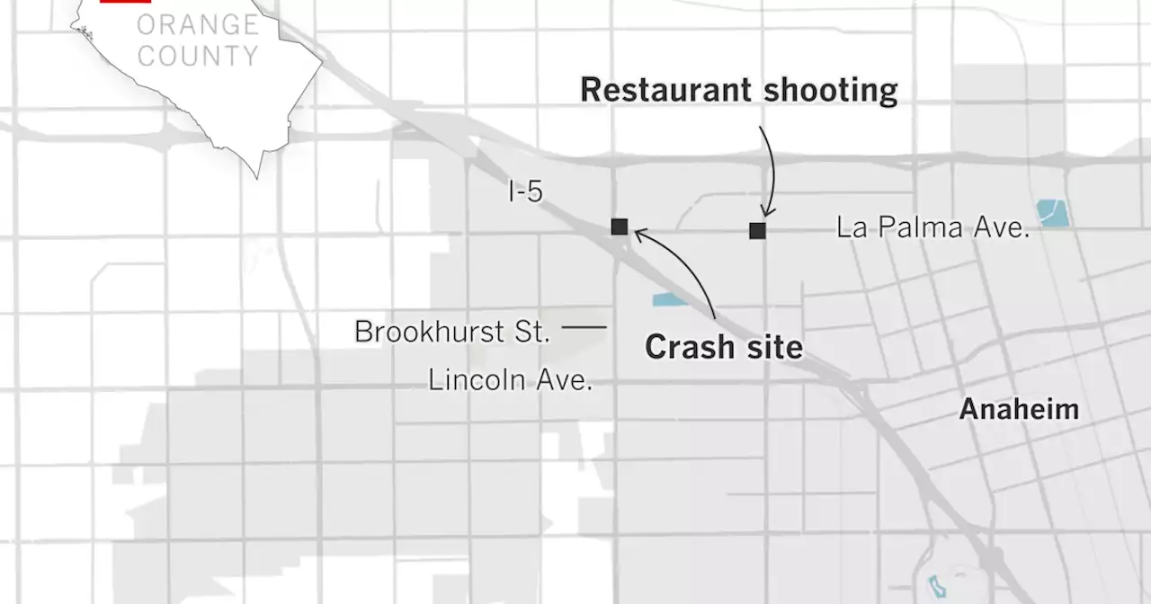 Two killed in crash after fleeing shooting at Anaheim restaurant, police say