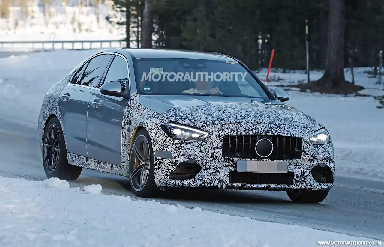 2023 Mercedes-Benz AMG C63 spy shots and video: Electrified 4-banger replaces V-8